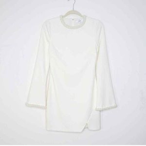 Likely Pearl detail white dress